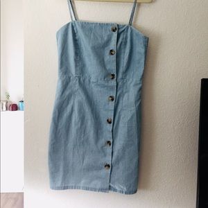 Topshop chambray mini dress